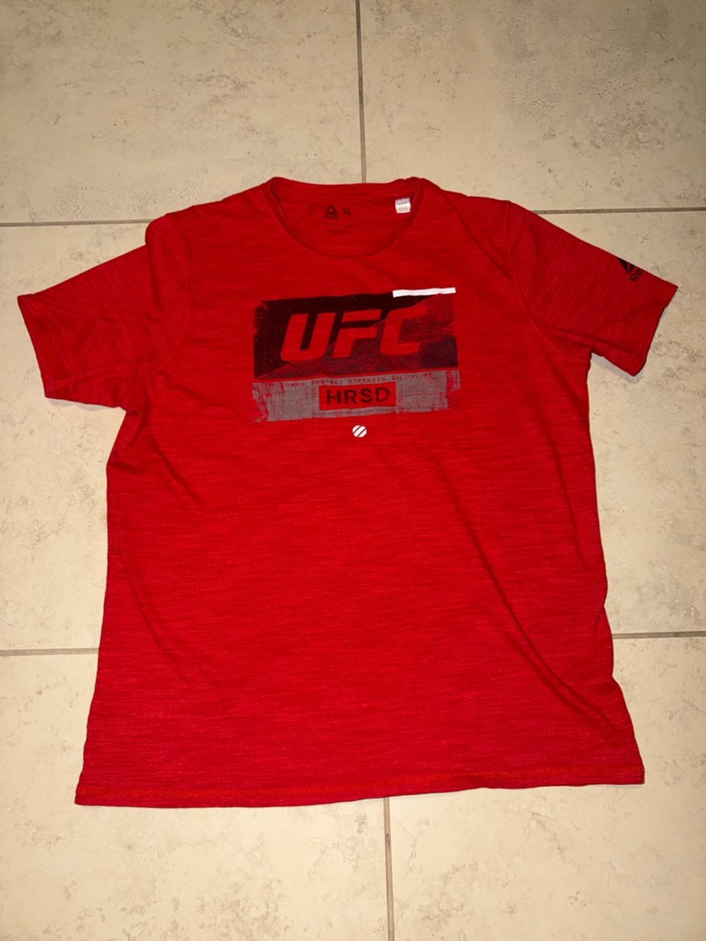 Reebok UFC HRSD Graphic Performance T-Shirt Red Men's XL